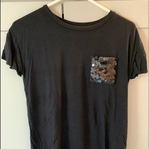 Art class sequin pocket shirt